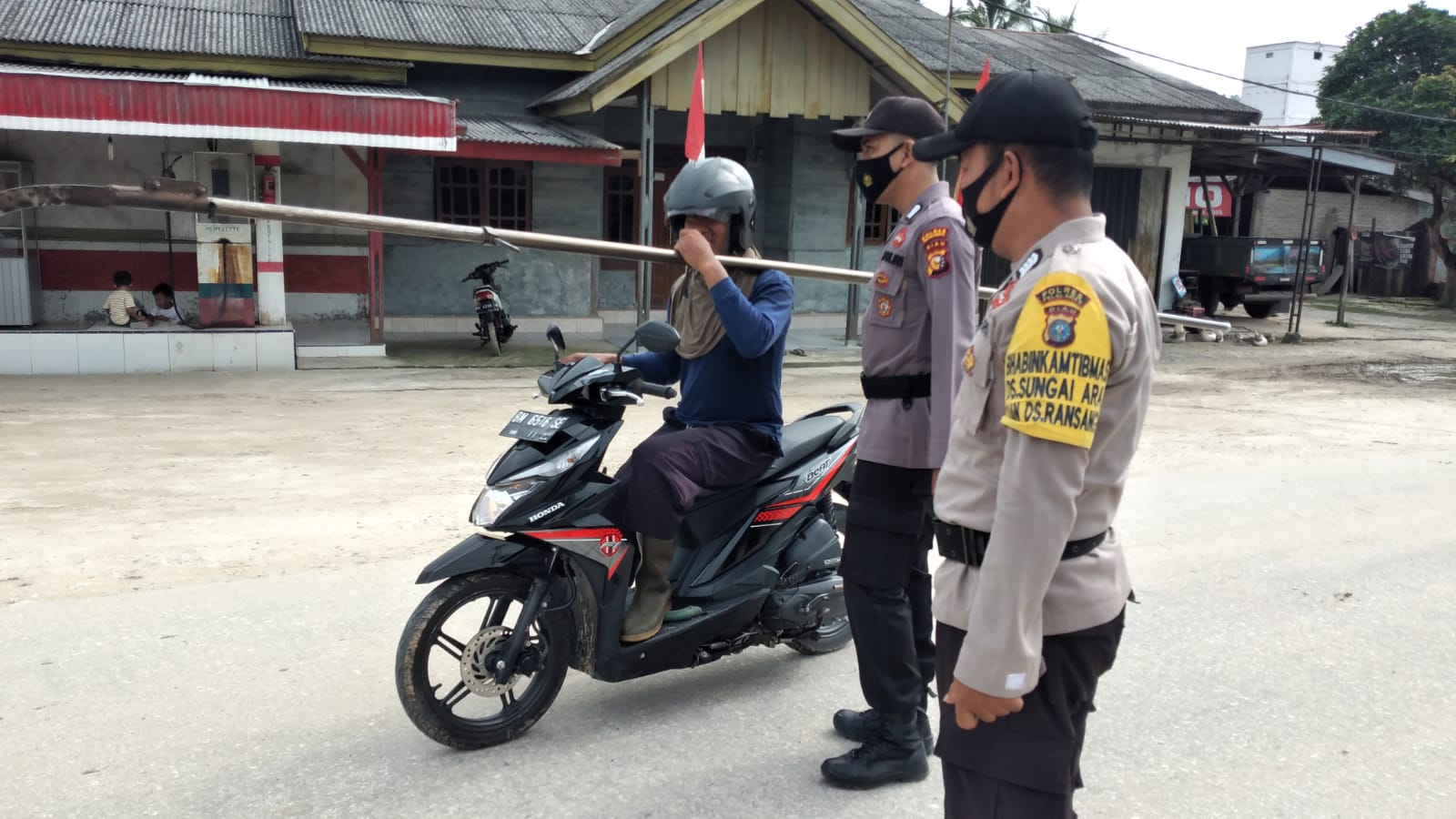 Upaya Penangangan Covid-19, Polsubsektor Pelalawan Laksanakan Operasi Yustisi