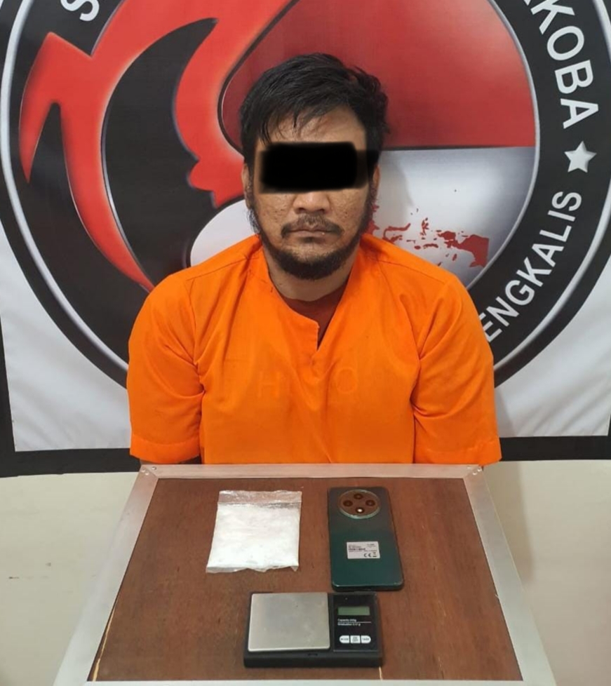 Polisi Ringkus Bandar Sabu 43,72 Gram di Bengkalis