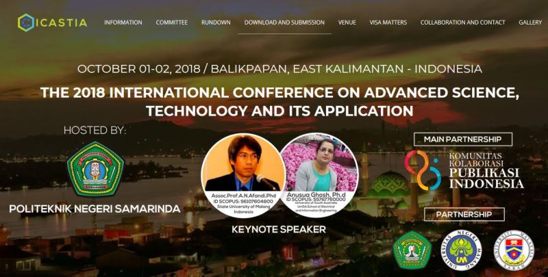 Oktober Mendatang, Politeknik Negeri Samarinda Gelar Konferensi Internasional ICASTIA