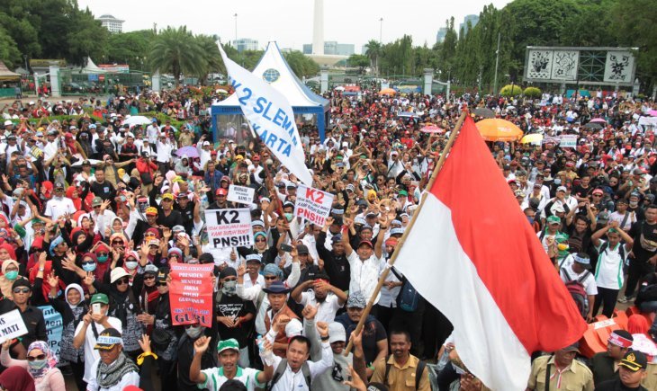Honorer K2: Pak Jokowi, Lihatlah! Kami Ini Rakyatmu, Bukan Musuhmu