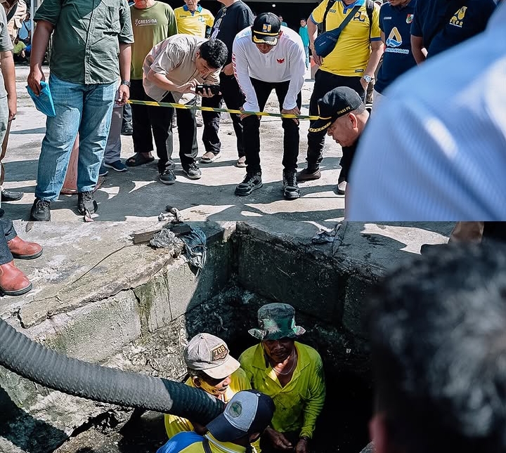 Wali Kota Pekanbaru Tinjau Upaya Penanggulangan Banjir di Flyover Arengka, Fokus pada Normalisasi Drainase