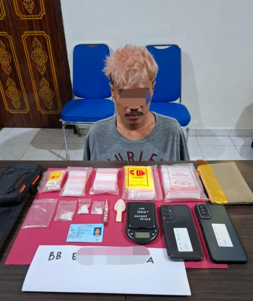 Polisi Ringkus Pengedar Narkoba, 3 Paket Sabu Diamankan