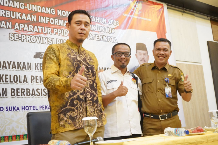 Ikuti Rakor KI Riau, Kominfo Kuansing Dorong Terciptanya Keterbukaan Informasi Publik
