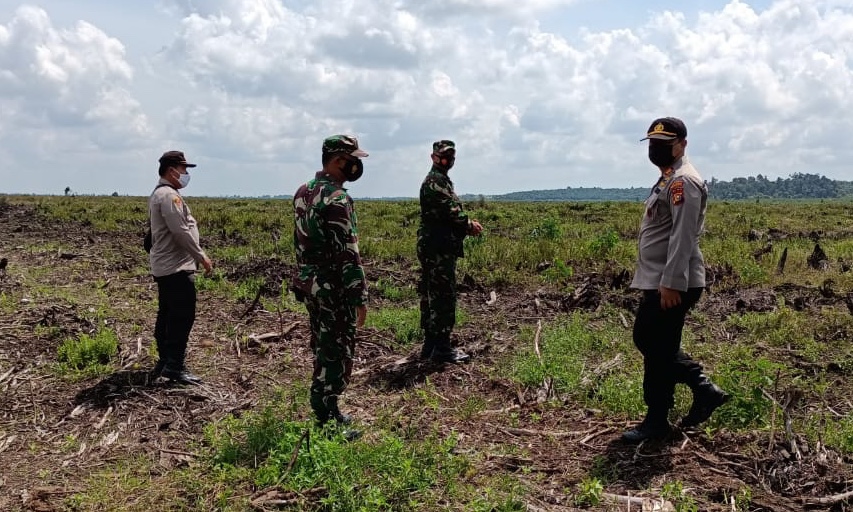 Mengantisipasi Terjadi Karhutla, Polsek Bunut Lakukan Patroli di Wilayah Rawan