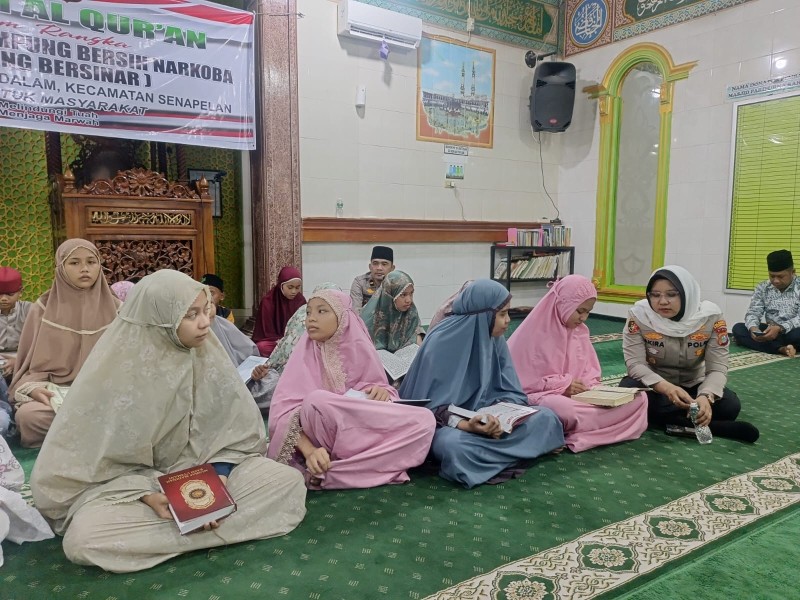 Khatam Al-Qur’an di Kampung Dalam: Ikhtiar Polsek Senapelan Jauhkan Generasi Muda dari Narkoba
