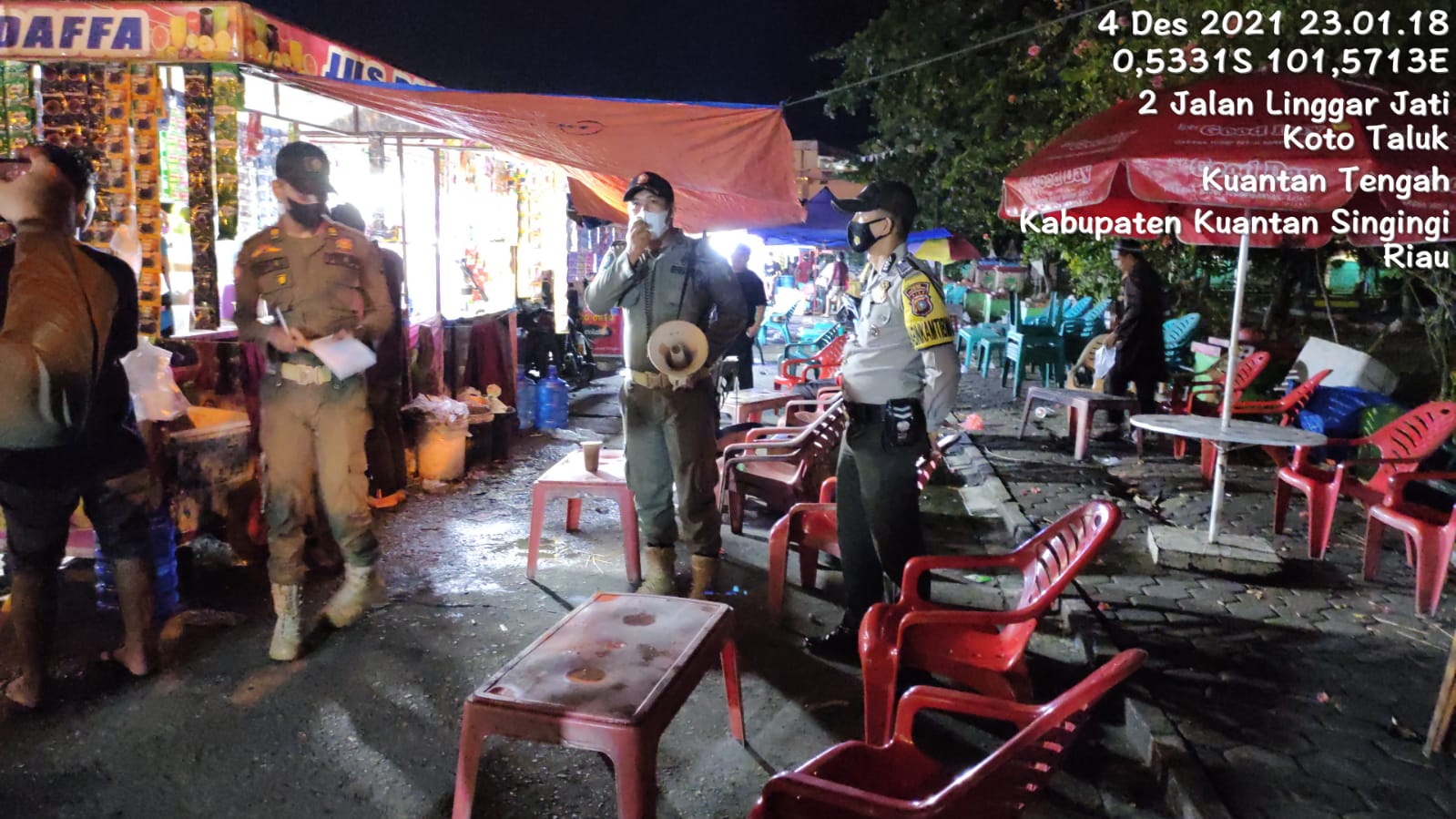 Polres Kuansing bersama Satgas Penanganan Covid-19 tetap melakukan PPKM Level II di Kab.Kuantan Singingi