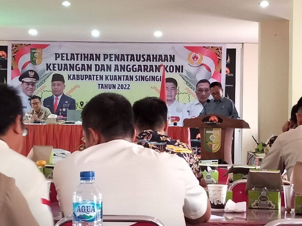 KONI Kuantan Singingi Gelar Pelatihan Penatausahaan dan Keuangan dan Pengelolaan Anggaran 