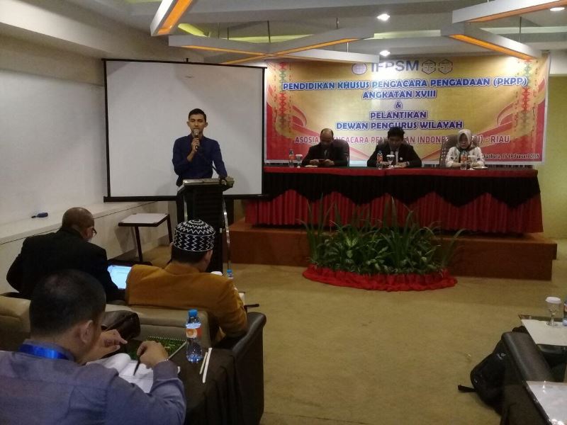 Usai Dilantik, APPI Wilayah Riau Langsung Gelar Pendidikan Khusus Pengacara Pengadaan