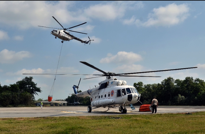 BNPB Segera Kirim Tambahan 2 Helikopter WB Atasi Karhutla di Riau