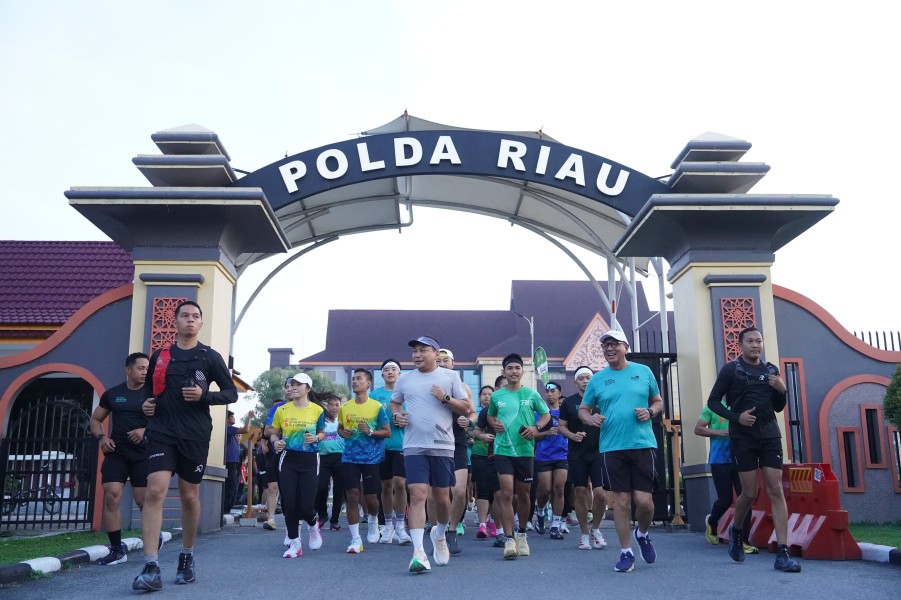 Polda Riau Luncurkan Bhayangkara Run 2026, Ajak Warga Jaga Lingkungan Hadapi Super El Nino