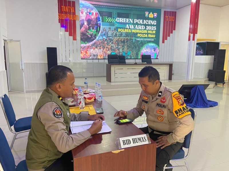 Polres Inhil Tunjukkan Komitmen Lingkungan di Ajang Green Policing Award 2025