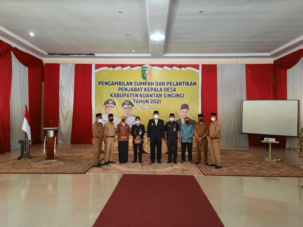 Lantik 44 PJ Kades Se Kuansing, Andi Putra;Jaga Kepercayaan Masyarakat Dengan Baik