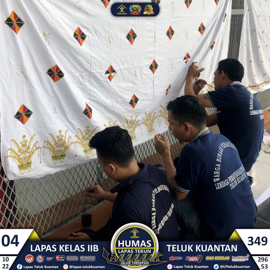 WBP Penuh Kreativitas, Lapas Teluk Kuantan Siap Produksi Batik Kuansing