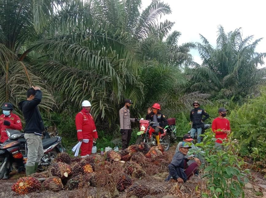 Cegah Terjadinya Kebakaran Lahan, Polsek Teluk Meranti Patroli Gabungan
