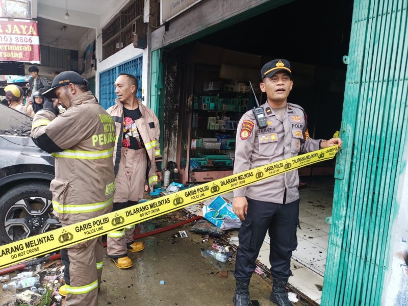 Polisi Selidiki Kebakaran Ruko yang Tewaskan Satu Keluarga di Pekanbaru