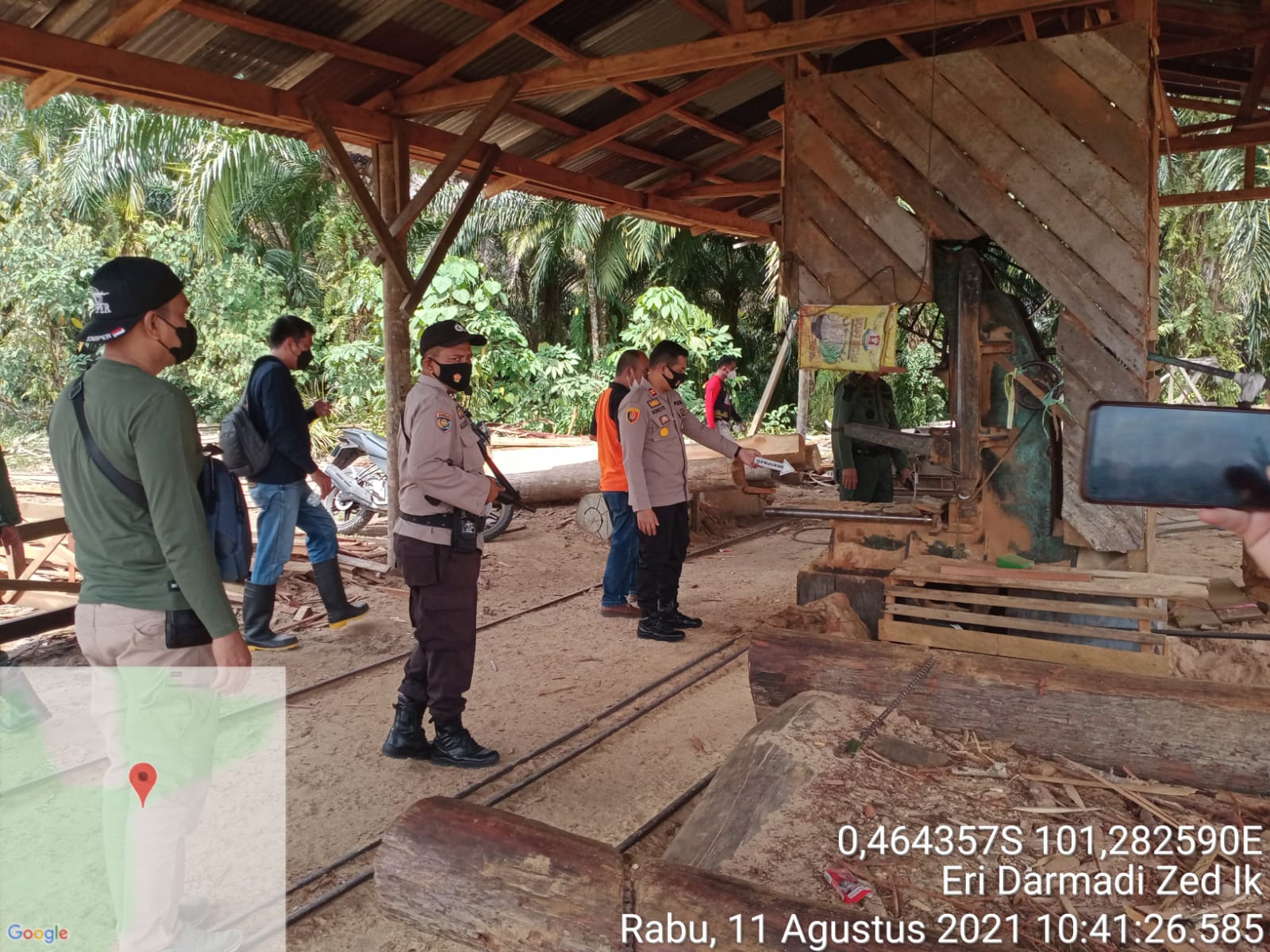 Polres dan Polhut Razia Sawmil Di Pangkalan Indarung 3 Sawmill Dipolice Liine