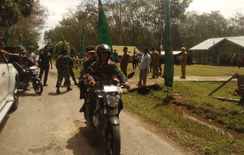 Brigjen TNI Erry Herman Tinjau Lokasi TMMD 104 Tahun 2019 di Kuansing