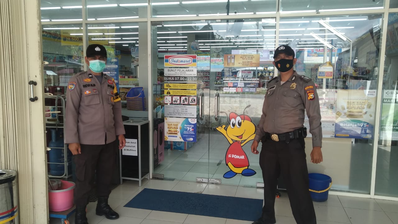 Tekan Covid-19 dan Antisipasi C3, Polsek Bunut Gelar Patroli dan Imbauan Prokes