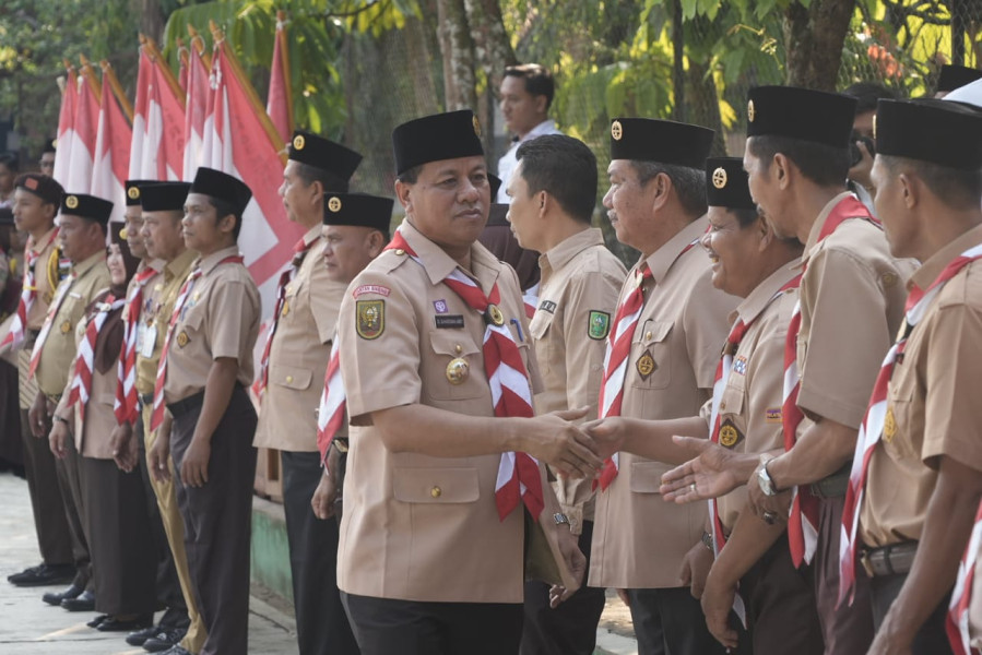 Lepas Peserta Raimuna  Bupati Kuansing Jadikan Sarana Menimba Ilmu