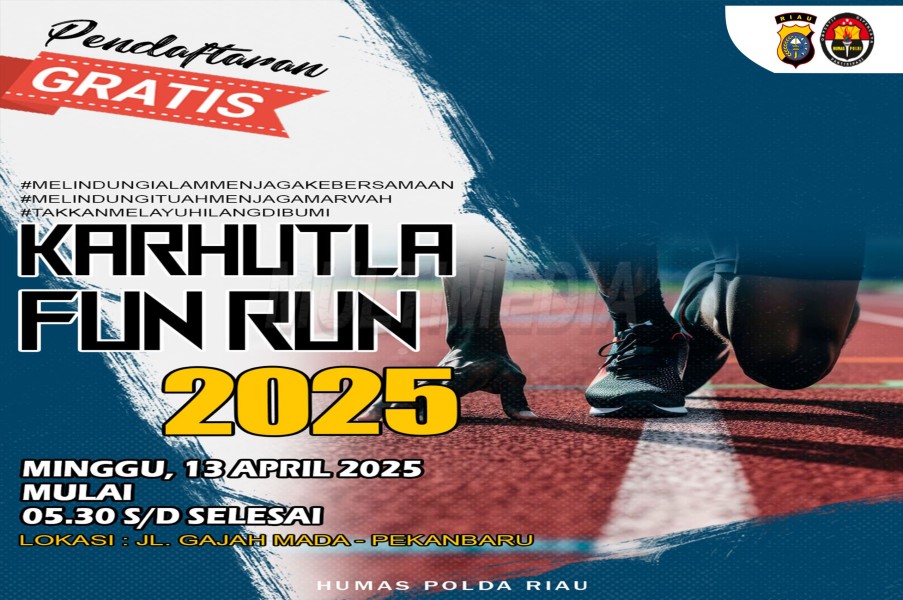 Ayo Ikut! Karhutla Fun Run 2025 Polda Riau, Lari Sehat, Bumi Selamat