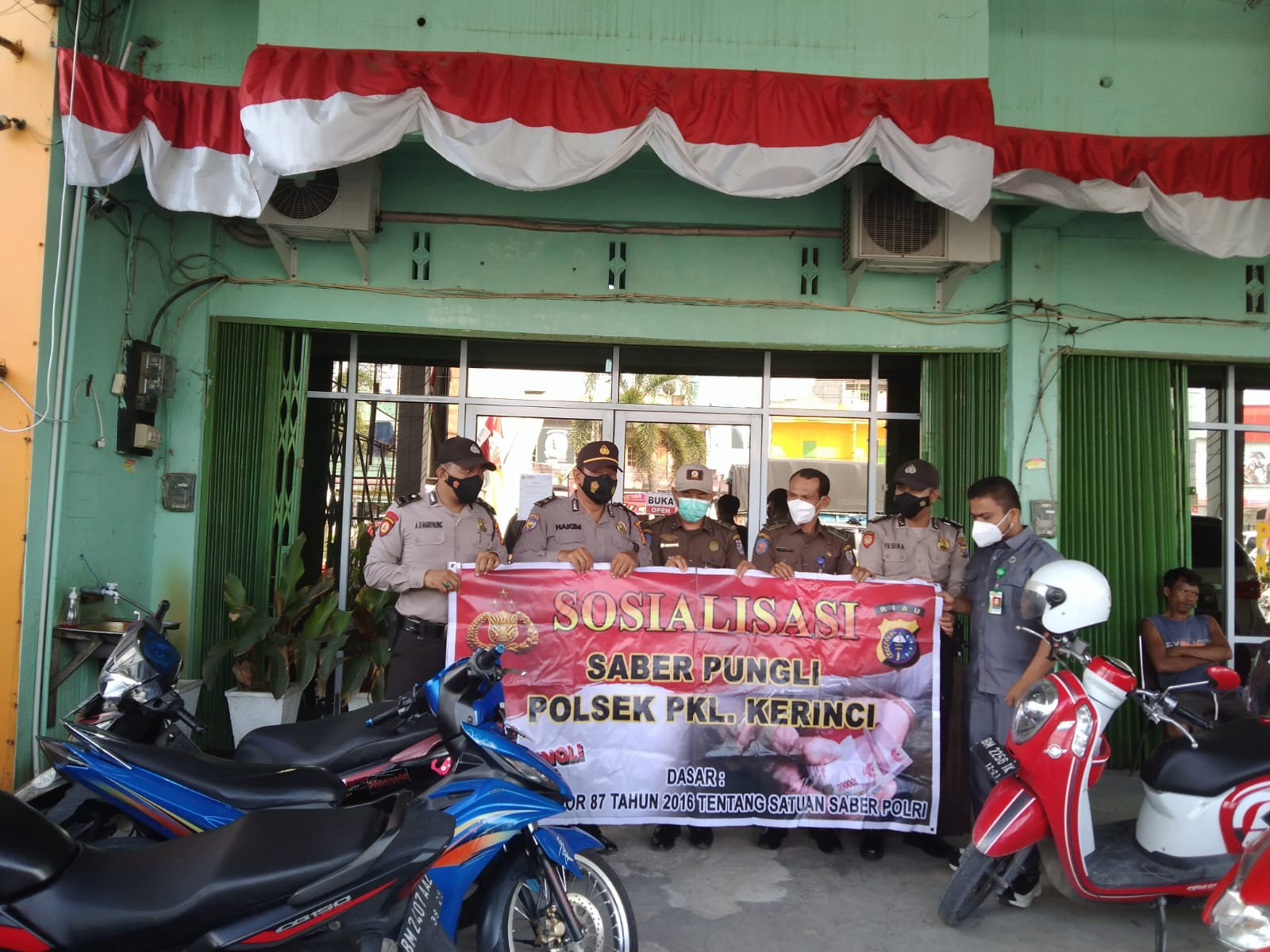 Sambangi Kantor BUMD PD Tuah Sekata, Polsek Pangkalan Kerinci Minta Karyawan Tidak Lakukan Pungli