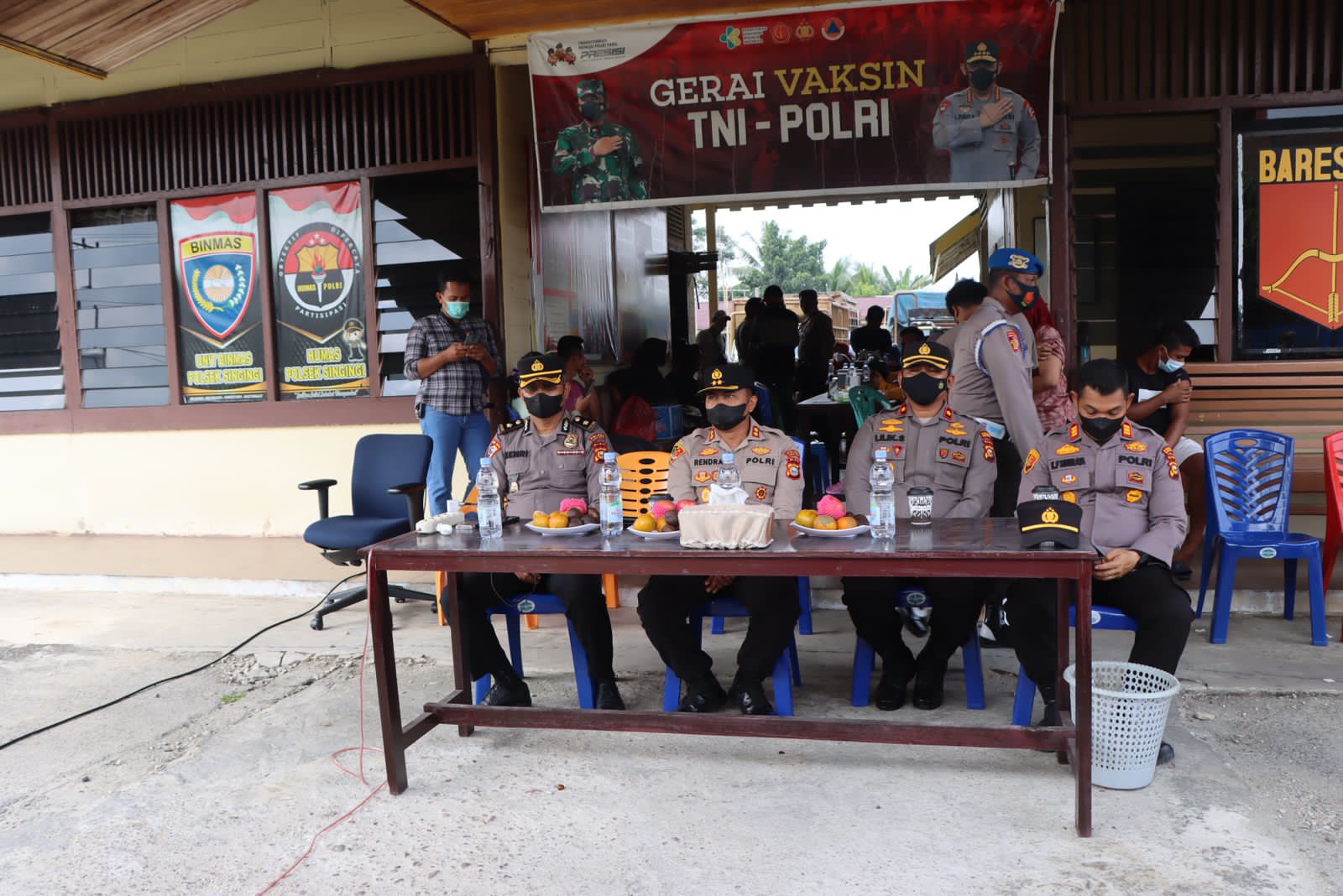 Kapolres Kuansing AKBP Rendra Oktha Dinata, SIK M.Si Ikuti Vidcon Terkait Vaksinasi serentak se Indonesia