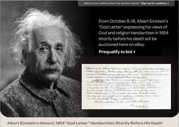 Surat Einstein Tentang Tuhan Dijual Rp22 Miliar, Apa Isinya?