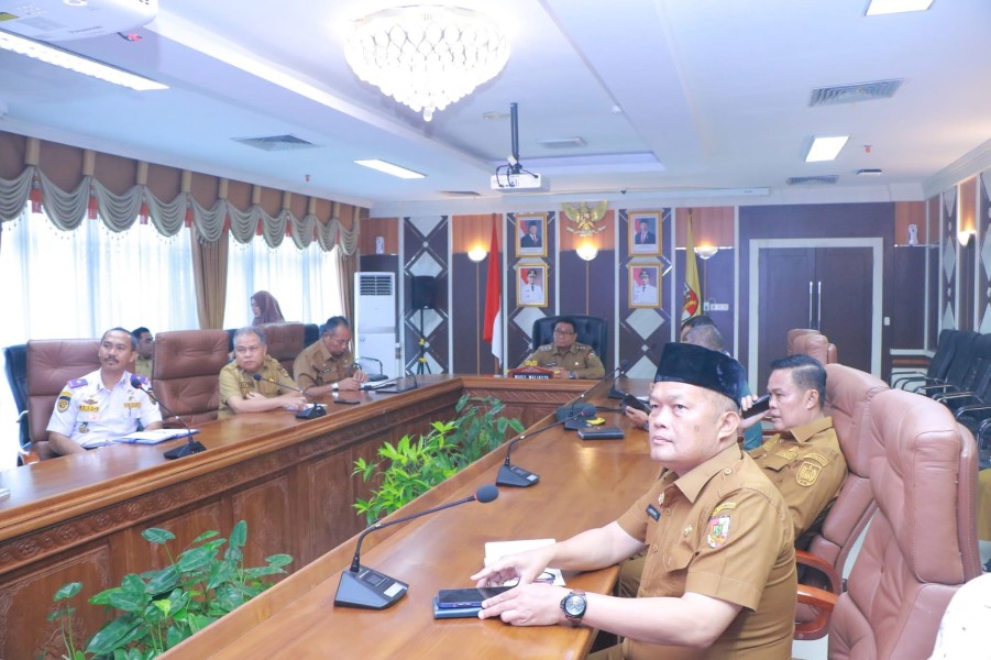 Rakor Pengendalian Inflasi, Pemko Pekanbaru Laporkan Upaya Tekan Harga dan Program Kesehatan Gratis