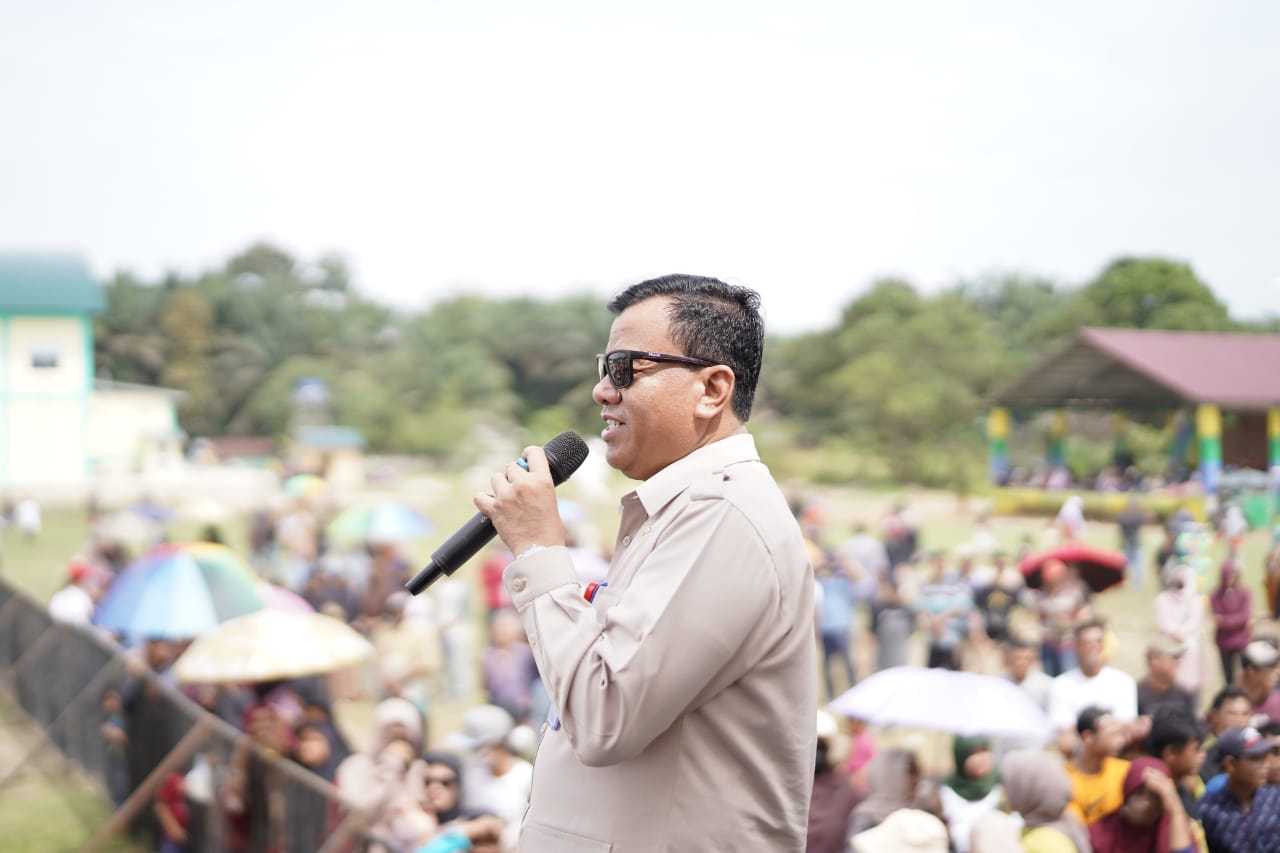 Suhardiman Bangga Bumi Mulya Jadi Desa Mandiri Saat Hadiri Harlah Desa Bumi Mulya Ke-40