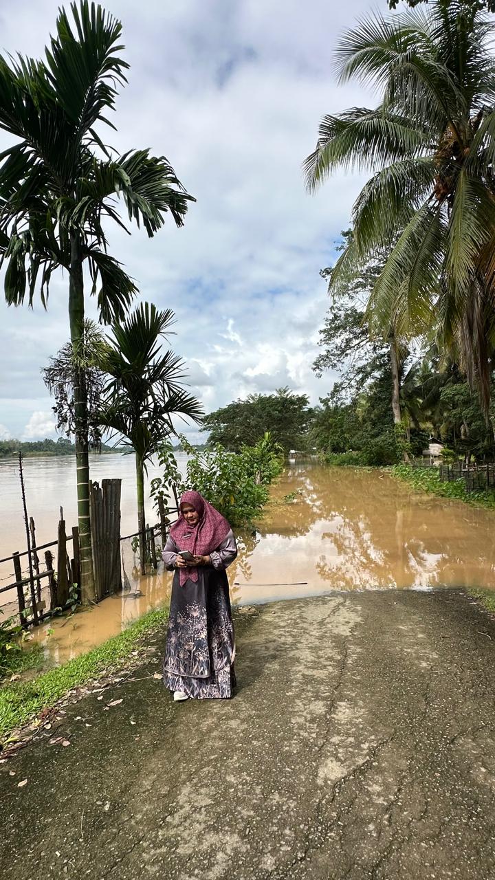 Camat Sentajo Raya Dan Kapus Sambangi Sejumlah Desa, Minta Masyarakat Bersiaga