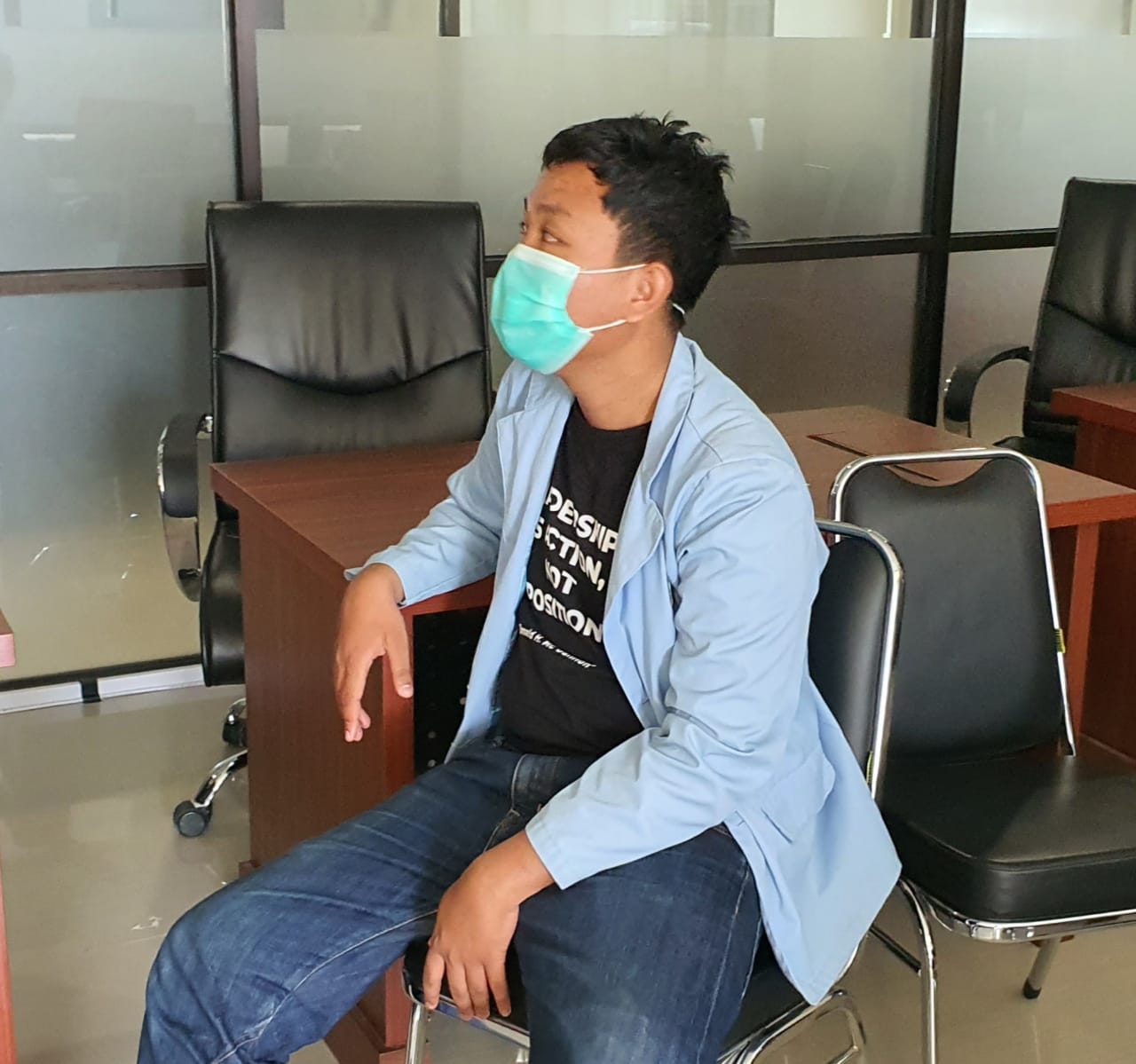 Polda Riau Sigap Memutus Potensi Claster Covid19 Karena Aksi Unras BEM Universitas Riau di gedung DPRD Provinsi Riau