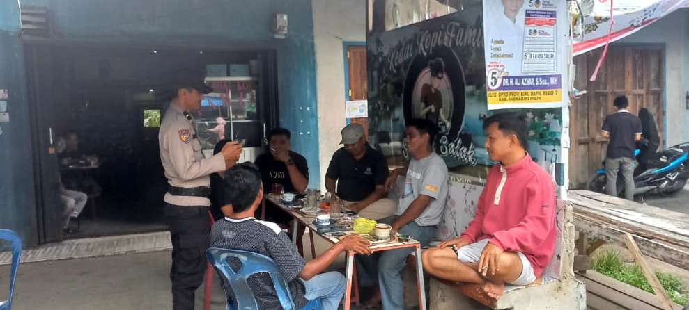 Sosialisasi Pemilu Damai, Kapolsek Tempuling Harapkan ini Kepada Masyarakat