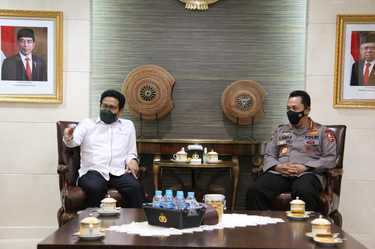 Audiensi Dengan Mendes PDTT, Kapolri Pastikan Pendampingan Edukasi Dana Desa 