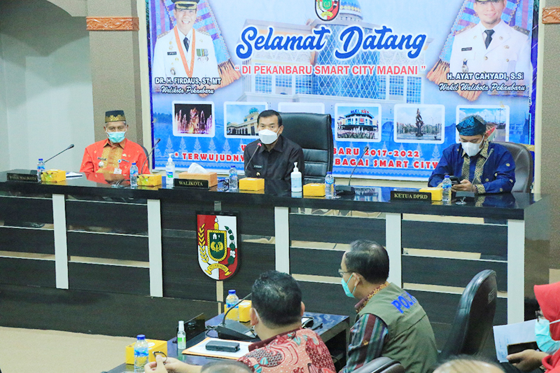 Pemko Pekanbaru Evaluasi PPKM Level 4, Wali Kota: Kita Masih dalam Zona Merah