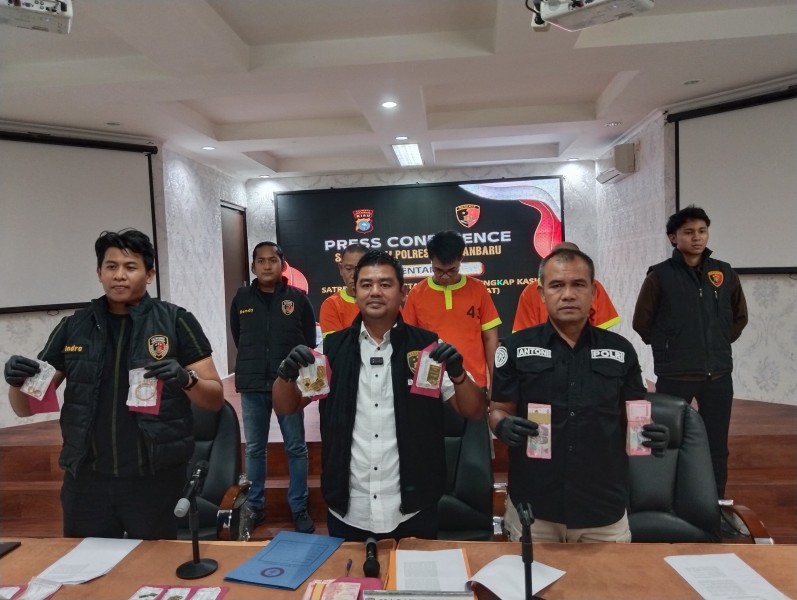 Polresta Pekanbaru Ungkap Sindikat Curat Antarprovinsi, 3 Pelaku Ditangkap