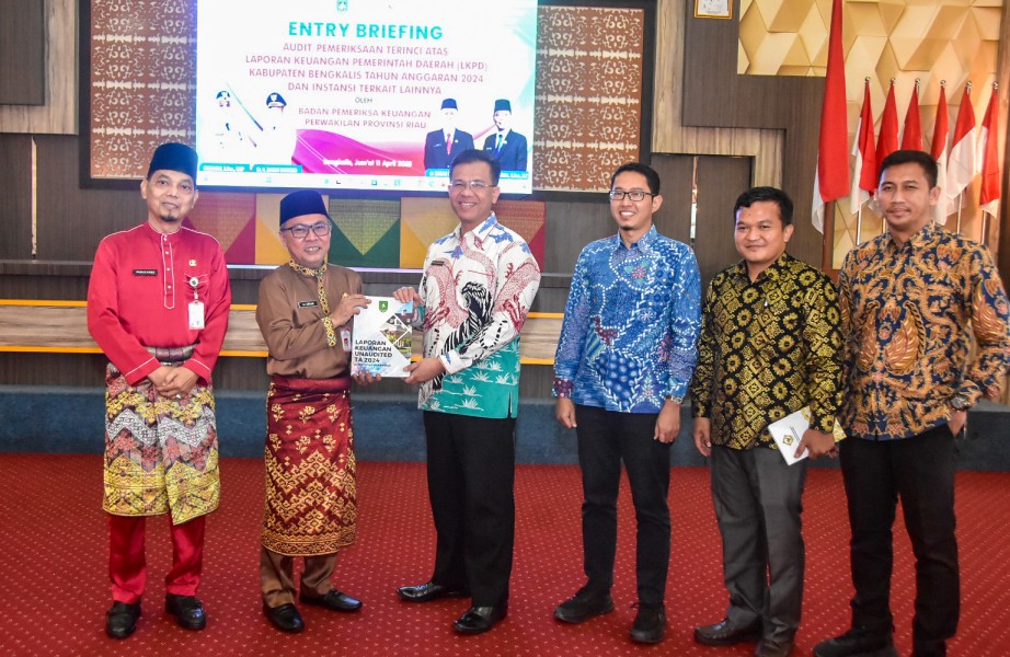 Entry Briefing Bersama BPK Perwakilan Riau, Pemkab Bengkalis Siap Dukung Penuh Proses Pemeriksaan