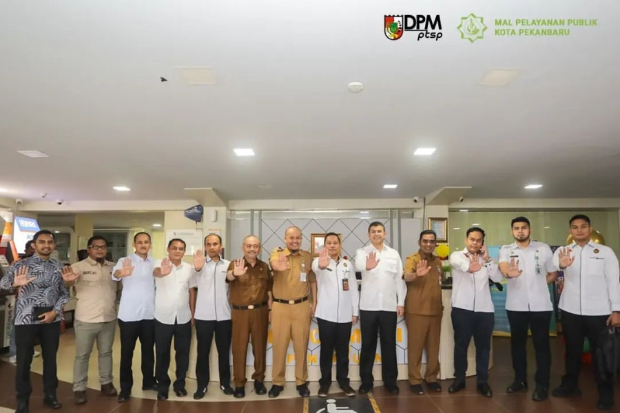 Sosialisasi Aplikasi 'Si Duli' oleh Satgas Saber Pungli Riau ke DPMPTSP Kota Pekanbaru