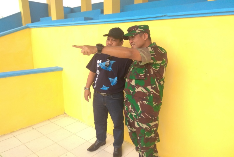 Dandim bersama Plt Kadis Perkimtan Bengkalis tinjau kesiapan Penutupan TMMD Ke 102