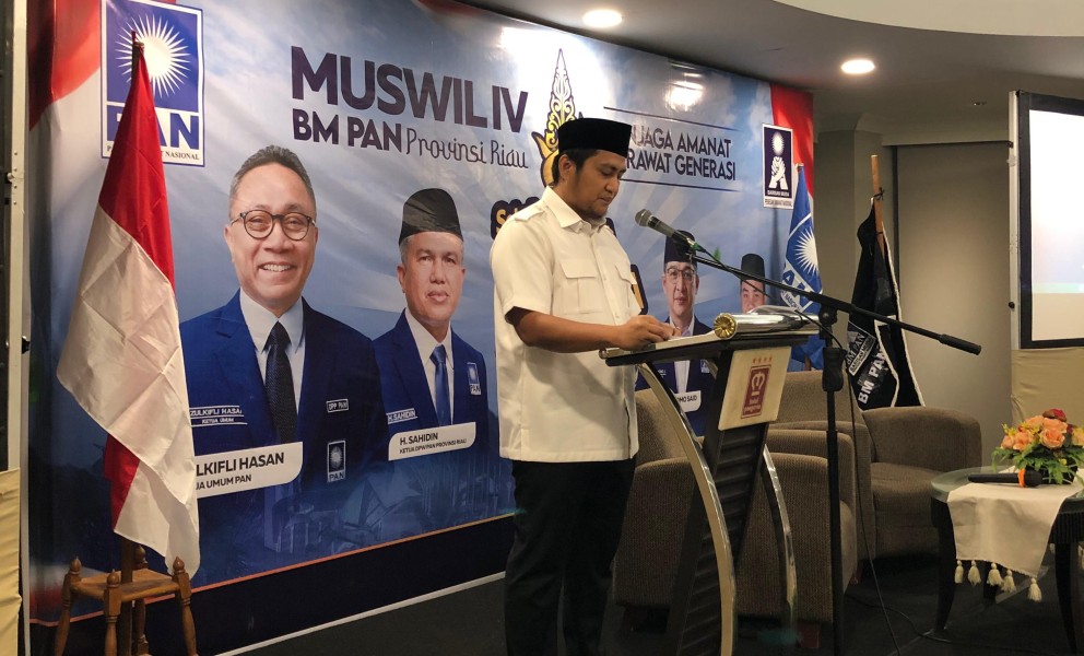 Sah, Dikemri Terpilih Jadi Ketua BM PAN Riau
