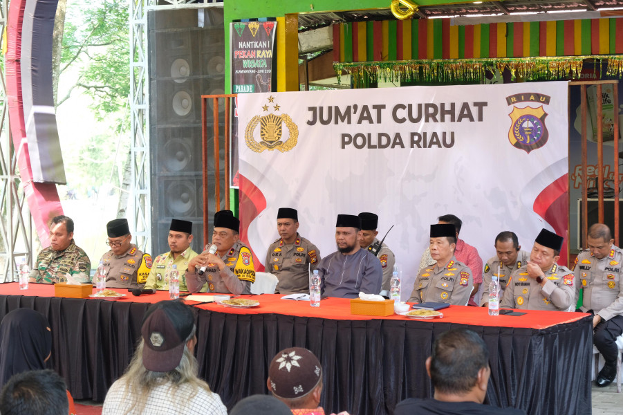 Jumat Curhat, Wakapolda Riau Jawab Keluhan Warga Soal Tipiring hingga Polisi RW