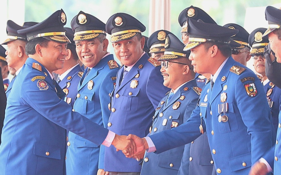 Pj Wako Pekanbaru Hadiri Upacara HUT Damkar dan Penyelamatan ke-104 di Jakarta