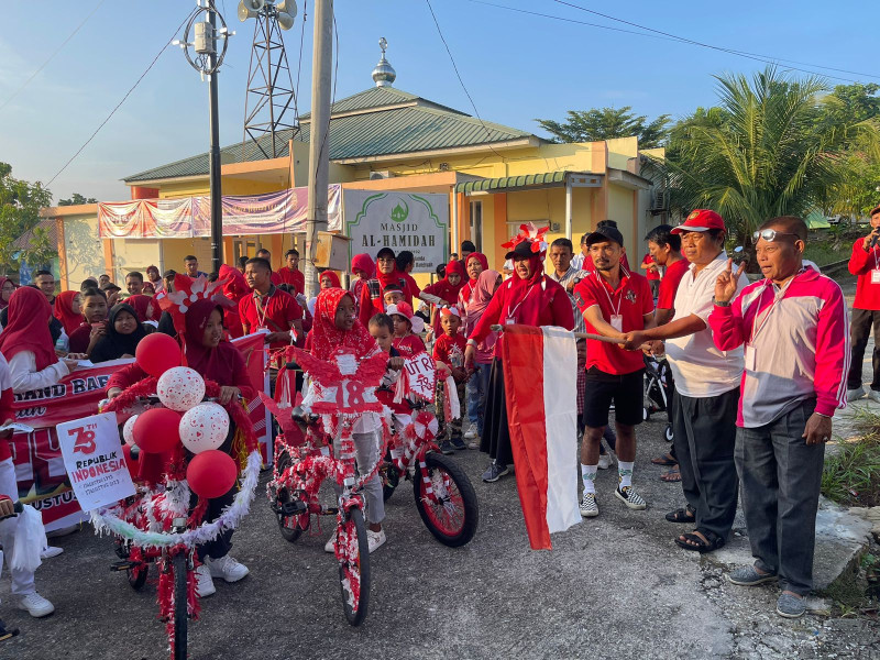 Semarakkan HUT RI ke-78, Perumahan Grand Baffanda Pekanbaru Mengadakan Serangkaian Lomba