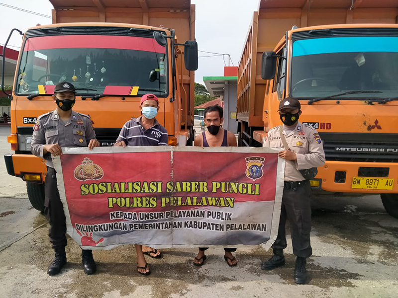 Polsek Bandar Sei Kijang Edukasi Supir Truk Terkait Pungli