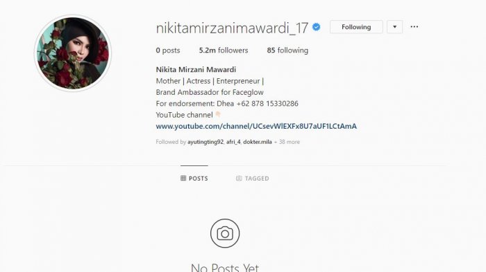 Nikita Mirzani Tiba-tiba Hapus Seluruh Postingan di Instagramnya, Kenapa Ya?