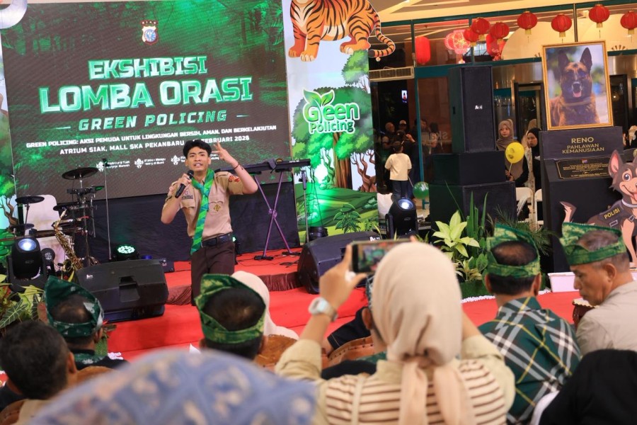 Generasi Hijau Bangkit! Lomba Orasi Green Policing 2026 Polda Riau Cetak Para Juara