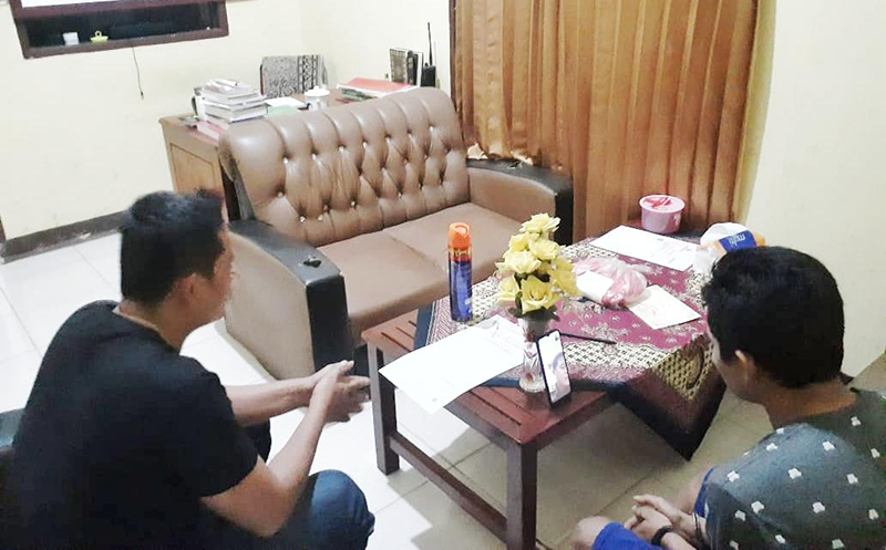 Tahanan Polsek Bandar Sei Kijang Lakukan Proses Tahap II Secara Daring