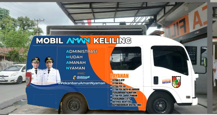 Mobil AMAN Keliling, Solusi Adminduk Warga Pekanbaru di 15 Kecamatan