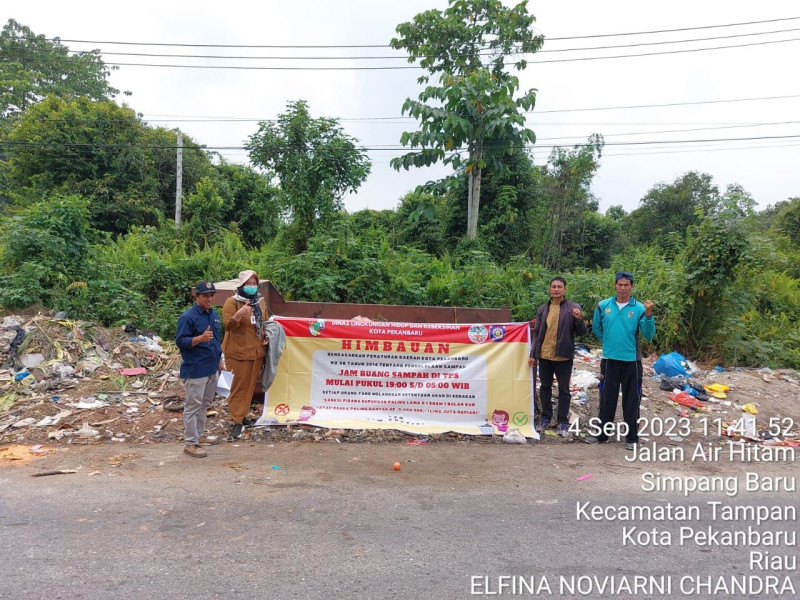 Ratusan Pegawai DLHK Pekanbaru Turun Langsung ke Lapangan Jaga TPS Sampah