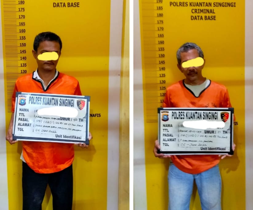 SatRes Narkoba Polres Kuansing, Amankan Pemilik dan Pengedar Shabu didesa Simpang Sako Pangean Kuansing