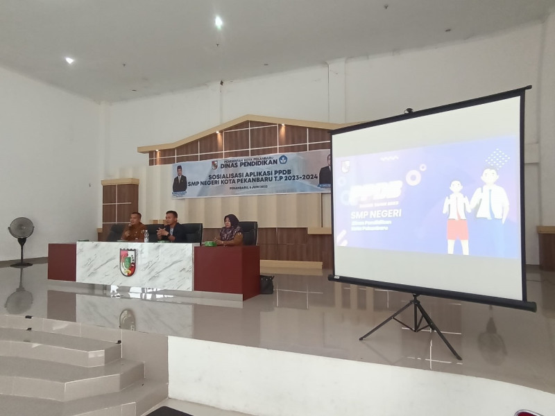 Disdik Kota Pekanbaru Sosialisasi Aplikasi PPDB SMP untuk Tahun Pelajaran 2023-2024